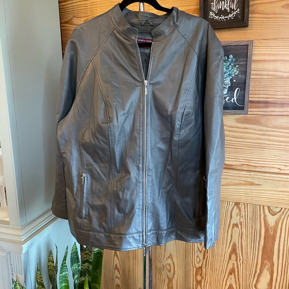 Jessica London leather jacket